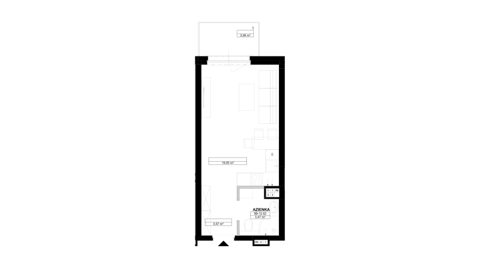 Plan 1 pok. 26m²