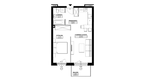 Plan 2 pok. 41m²