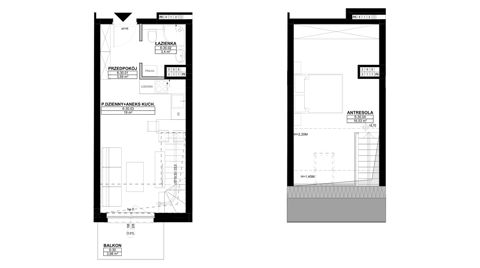 Plan 2 pok. 43m²