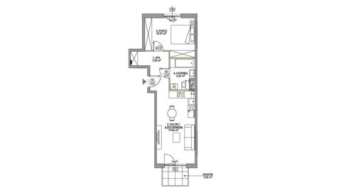 Plan 2 pok. 45m²
