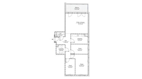 Plan 4 pok. 91m²
