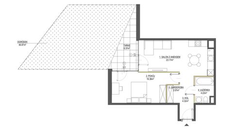 Plan 2 pok. 50m²