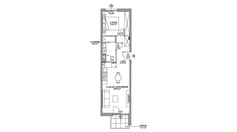 Plan 2 pok. 40m²