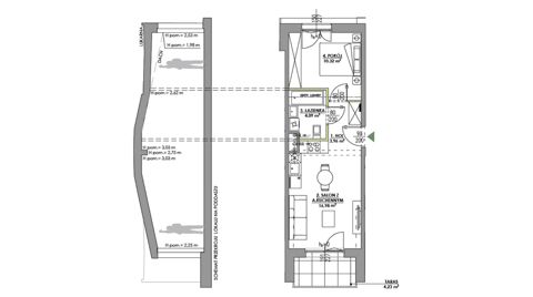 Plan 2 pok. 35m²