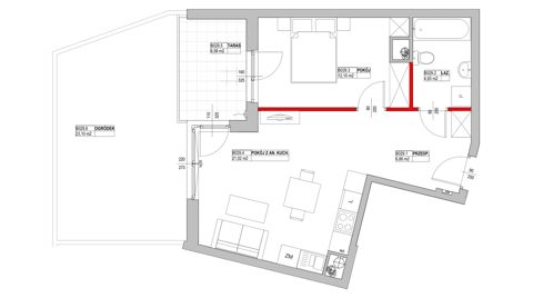 Plan 2 pok. 45m²