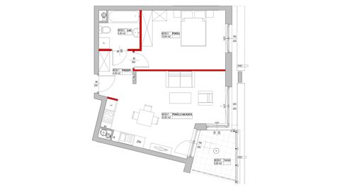 Plan 2 pok. 49m²