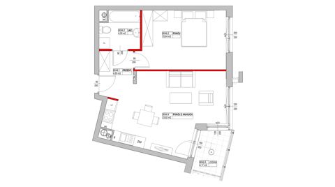 Plan 2 pok. 49m²
