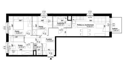Plan 4 pok. 67m²