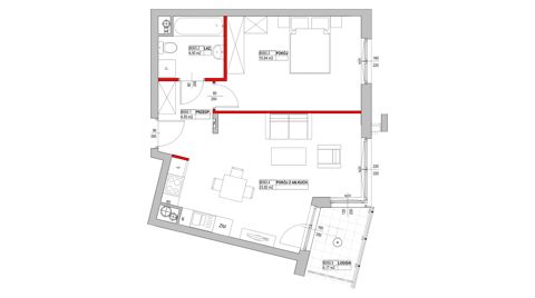 Plan 2 pok. 49m²