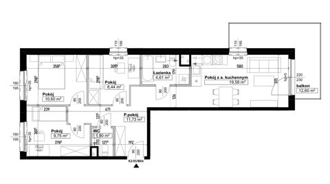Plan 4 pok. 67m²