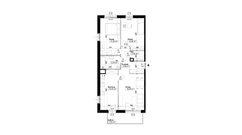 Plan 3 pok. 74m²