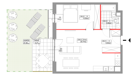 Plan 2 pok. 50m²