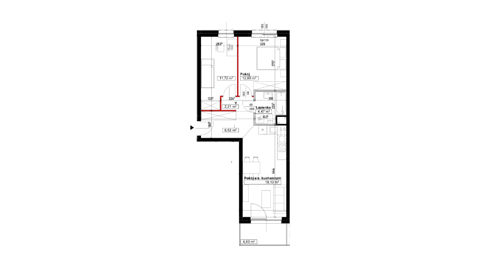 Plan 3 pok. 58m²