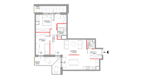 Plan 3 pok. 69m²