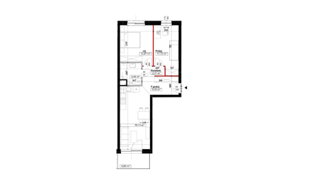 Plan 3 pok. 58m²