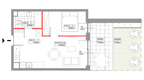 Plan 2 pok. 38m²
