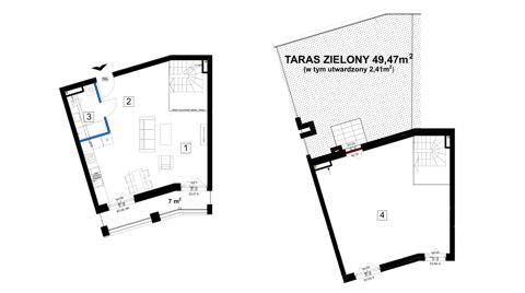 Plan 1 pok. 92m²