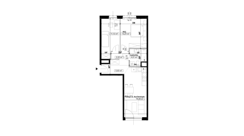 Plan 3 pok. 55m²