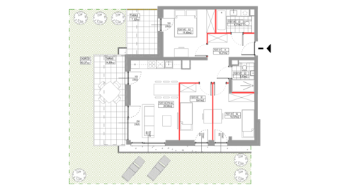 Plan 4 pok. 70m²