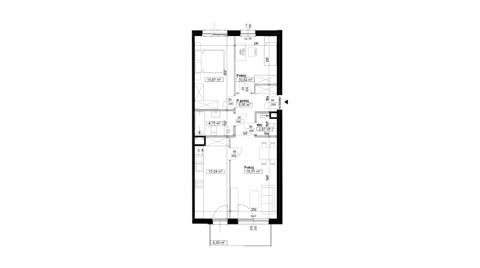 Plan 3 pok. 70m²