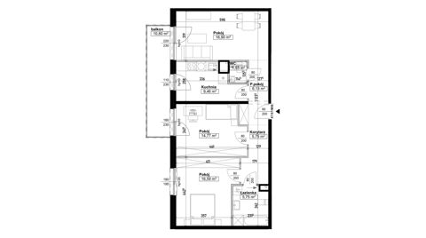Plan 3 pok. 79m²
