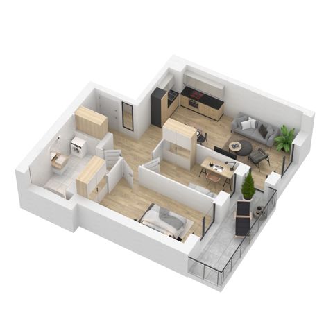 Plan 3 pok. 63m²