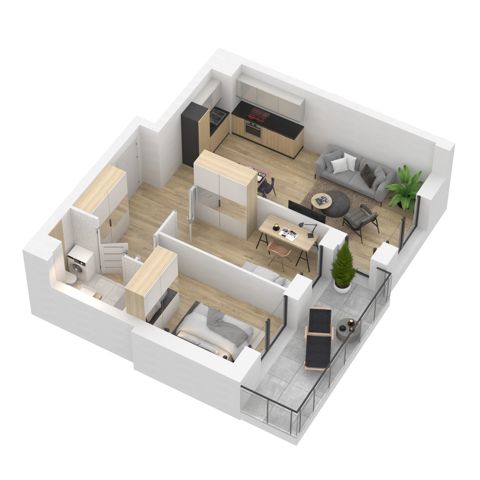 Plan 3 pok. 53m²