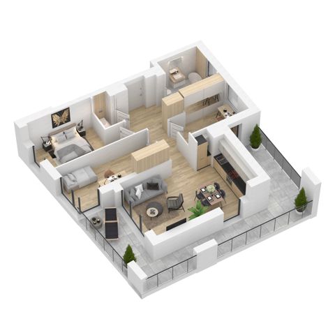 Plan 4 pok. 75m²