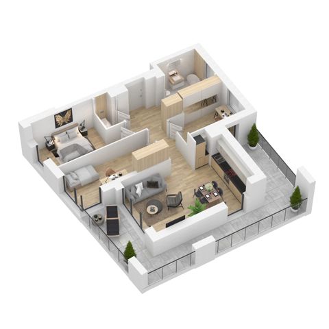 Plan 4 pok. 75m²