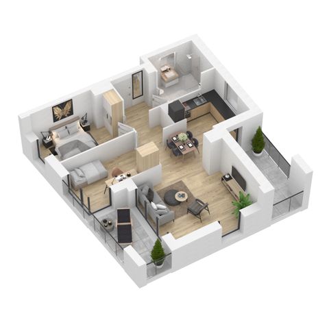 Plan 3 pok. 62m²