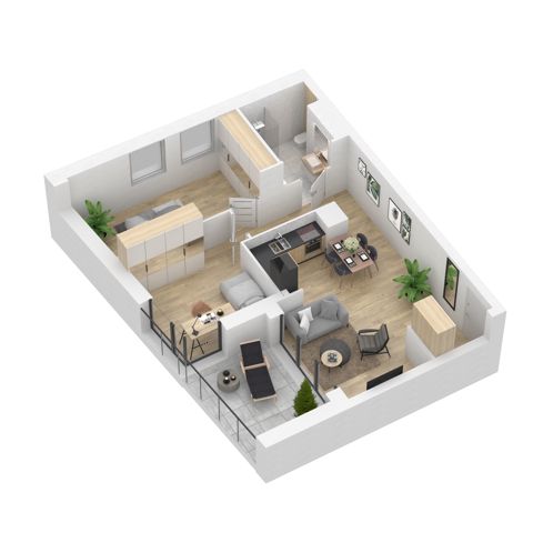 Plan 3 pok. 63m²