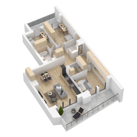 Plan 4 pok. 92m²