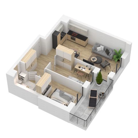Plan 3 pok. 53m²