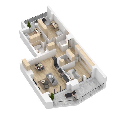 Plan 4 pok. 92m²