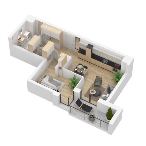 Plan 2 pok. 54m²