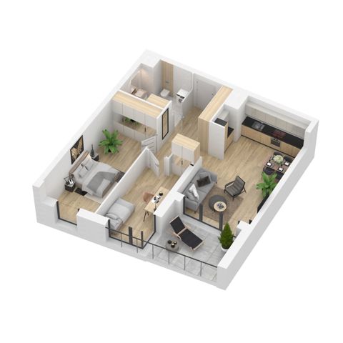 Plan 3 pok. 69m²