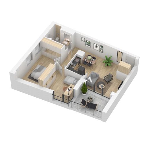 Plan 3 pok. 63m²