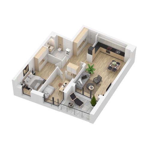 Plan 3 pok. 72m²