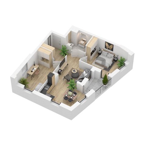 Plan 3 pok. 66m²