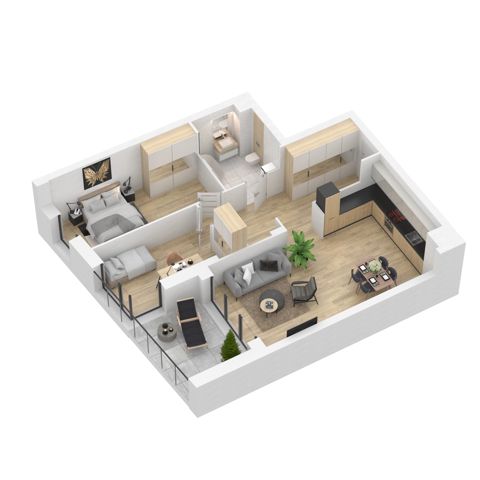 Plan 3 pok. 72m²