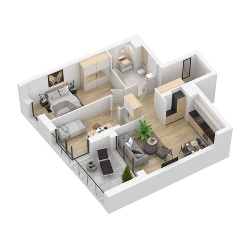 Plan 3 pok. 63m²