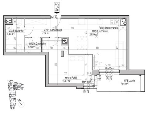 Plan 2 pok. 54m²