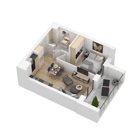 Plan 2 pok. 35m²