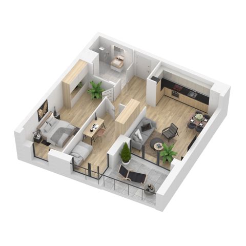 Plan 3 pok. 65m²