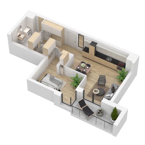 Plan 2 pok. 54m²