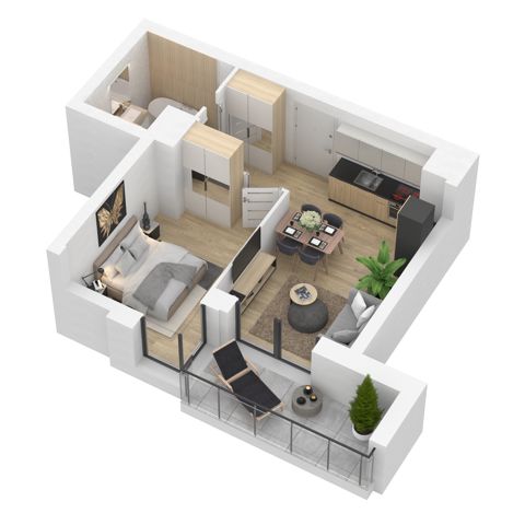 Plan 2 pok. 37m²