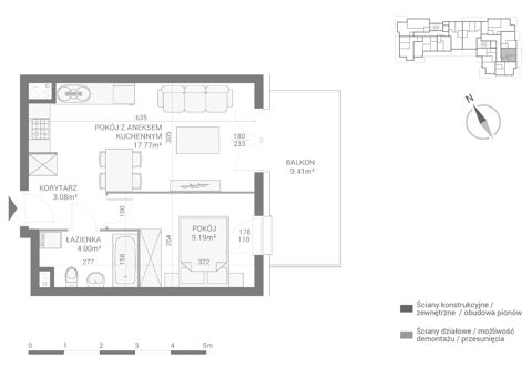 Plan 2 pok. 34m²
