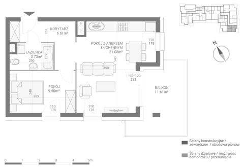 Plan 2 pok. 41m²
