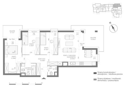 Plan 4 pok. 71m²
