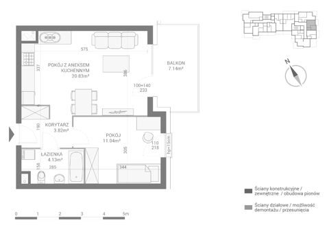 Plan 2 pok. 40m²